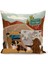 Bohem Serisi Çift Tarafı Dijital Baskılı Kırlent Kılıfı (Bohem Cushion Cover) 1