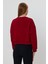 Bordo Crop Sweatshirt, Crop Sweatshirt, Kadın Sweatshirt, Bisiklet Yaka Sweatshirt 3