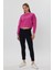Pembe Crop Sweatshirt, Crop Sweatshirt, Kadın Sweatshirt, Bisiklet Yaka Sweatshirt 1