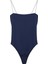 Ince Askılı Bodysuit Lacivert 1