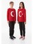 Türk Bayrağı Baskılı Çocuk Sweatshirt 1