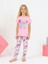 Kız Çocuk Kısa Kollu %100 Pamuklu Flower Up Pijama Takımı Pembe 4