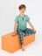 Erkek Çocuk Kısa Kollu %100 Pamuklu Düğme Detaylı Cool Boy Pijama Takımı Çağla 2