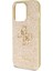 iPhone 14 Pro Max Uyumlu Kılıf Guess Orjinal Lisanslı 4g Büyük Metal Logolu Glitter Kapak Gold 4