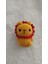 Mini Amigurumi Oyuncak Anahtarlık Hediyelik (Aslan Sarıkırmızı) 3