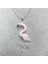 Murano Cam Pembe Flamingo Kolye 1