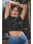 Bts Işaret Baskılı Crop Top, Kadın K-Pop Baskılı Crop Bluz 1