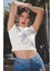 Bts Işaret Baskılı Crop Top, Kadın K-Pop Baskılı Crop Bluz 1