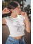 Bts Işaret Baskılı Crop Top, Kadın K-Pop Baskılı Crop Bluz 3