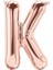 K Harf Rose Gold Folyo Balon 40 Inc 100 cm 1