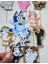 Bluey Temalı Pasta Süsü Bluey Karakterleri Erkek Kız Çocuk Doğum Günü Pasta Cupcake Süsü Seti 3