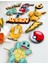 Cake Topper Pokemon Temalı Erkek Çocuk Kişiye Özel Doğum Günü Süsü Pokemon Karakterleri Çubuklu Pasta Süsü Seti 5