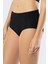 ERSK1012 Silikonlu Lazer Kesim Yüksek Bel Slip Sıyah 4