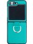 Samsung Galaxy Z Flip5 Green Için Renk Pu Ring Telefon Kılıfı (Yurt Dışından) 1