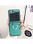 Samsung Galaxy Z Flip5 Green Için Renk Pu Ring Telefon Kılıfı (Yurt Dışından) 4