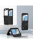 Samsung Galaxy Z Flip5 Siyah Için Buzağı Doku Pu Kılıfı (Yurt Dışından) 2