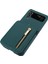 Samsung Galaxy Z Flip3 Yeşil Için Fermuar Kart Yuvaları Katlanır Kılıf (Yurt Dışından) 3