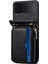 Samsung Galaxy Z Flip3 Siyah Için Katlanır Deri Kılıf (Yurt Dışından) 4