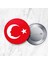 Atatürk Siluetli Türk Bayrağı Iğneli Yaka Rozeti 23 Nisan 58 mm Büyük Boy 1