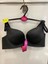 Double Push Up Lazer Kesim Siyah Sütyen - 504 1