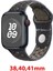 Apple Watch Uyumlu Delikli Spor Loop Kordon Gece Siyahı 1