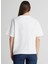 Bisiklet Yaka Beyaz Kadın T-Shirt L241413100-LOOSE Fit T-Shirt 5