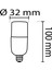 LED Ampul Pil Modeli E14 Duylu 8W 3