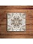 Bej Tile Desen, Mexican Talavera Doğal Taş Traverten Bardak Altlığı 4 Lü Set 2