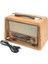 Nostaljik Ahşap Şarzlı 3 Bant Radyo,tf,usb Girişli,fm Radyo,bluetooth Bağlantılı- R-2066BT 2