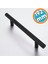 Mobilya Mutfak Çekmece Dolap Kapak Kulpu Kulbu 192 mm Mat Siyah Metal Kulp 1