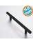 Mobilya Mutfak Çekmece Dolap Kapak Kulpu Kulbu 160 mm Mat Siyah Metal Kulp 1
