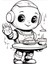 Robotlar Boyama Kitabı 2'li Set 3