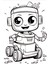 Robotlar Boyama Kitabı 2'li Set 4