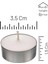 50 Adet | Buhurdanlık Mumu | 4 Saat Yanan Tea Light Mum | Dekoratif Mumluk Mumu 1
