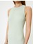 Midi Halter Yaka Elbise Dokulu 5