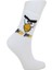 Look Socks Angry Birds Karakter Desenli Beyaz Kolej Çorap 3 Çift 4