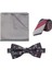 Kravat Papyon Mendil Set, Erkeklere Özel 3’lü Set, Papyon Kravat Set Giftbox 2