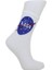 Look Socks Nasa Desenli Beyaz Kolej Çorap 3 Çift 4