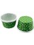 Cupcake Kalıbı Büyük Boy 62*40 mm - 50'li Puantiyeli Yeşil 2