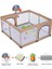 Playard Basket Potalı Güvenli Bebek ve Çocuk Oyun Alanı Oyun Parkı 125X125 Oyun Matı ve Topları 1