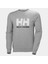 HH Logo Crew Erkek Gri Yuvarlak Yaka Tişört 5