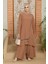Zincirli Tunik Pantolon Takım - Camel 3