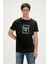 Pass Me 0 Yaka Erkek Tshirt - Siyah 2