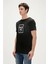 Pass Me 0 Yaka Erkek Tshirt - Siyah 3