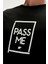 Pass Me 0 Yaka Erkek Tshirt - Siyah 5