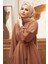 Ispanyol Paça Pantolon Tunik Takım - Camel 4