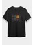 Sağ ve Sol Beyin Siyah Unisex Tişört T-Shirt 1