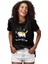 Diyet Yapan Kedi Siyah Unisex Tişört T-Shirt 2