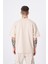 Erkek Machinist Dollar Basic Oversize Açık Bej Tişört 2