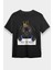 Kral Siyah Pug Köpek Siyah Unisex Tişört T-Shirt 1